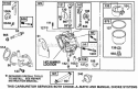 Carburetor Grp Diagram and Parts List for 28F707-0298-01  Briggs and Stratton Engine